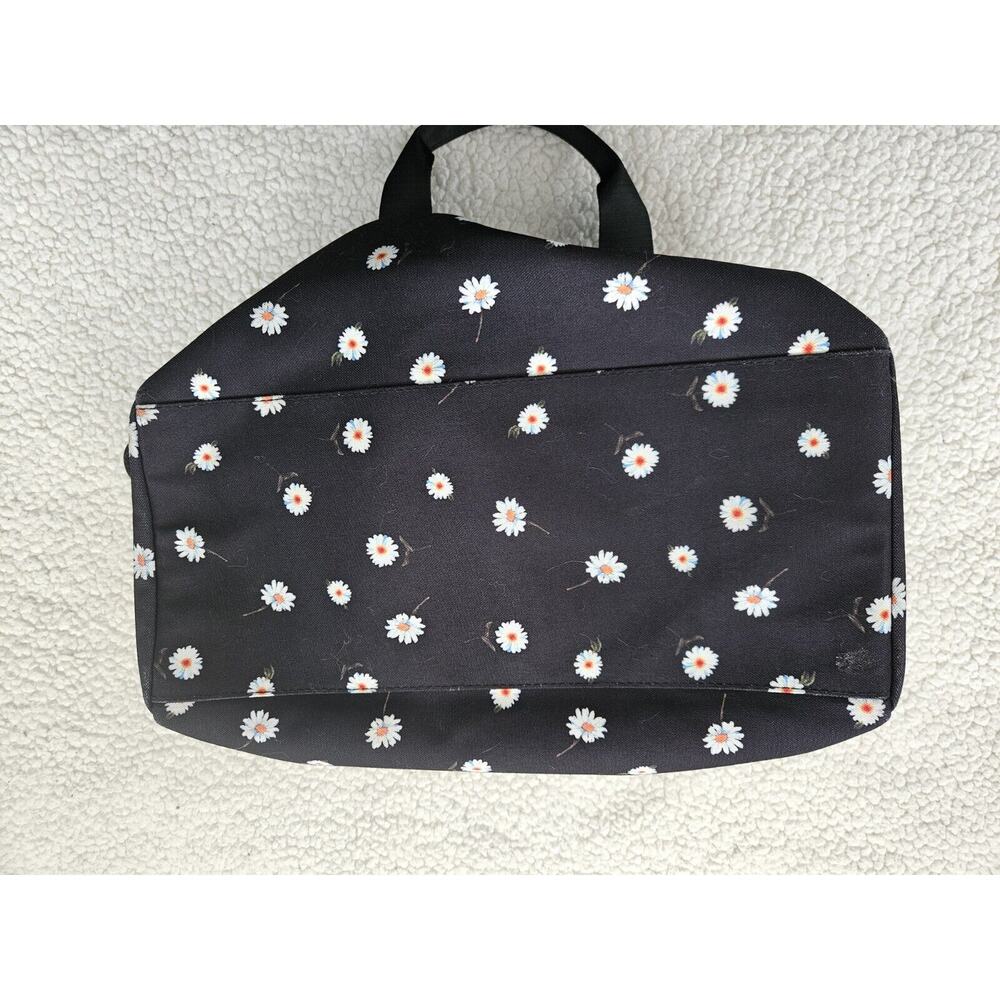 Alice+Olivia Black‎ Duffle Bag Daisy Print - Picture 8 of 12